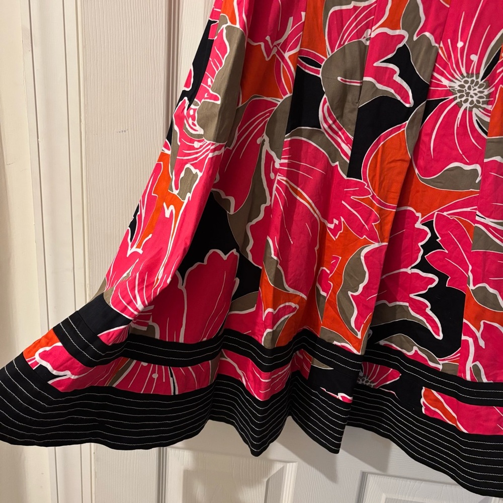 Nine West Multicolor Floral Sleeveless Dress Size 12 - Picture 5 of 6